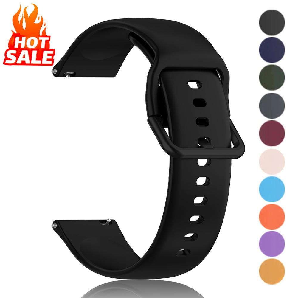 Silicone Watch Band 22Mm - Bracelet de Sport en Silicone pour