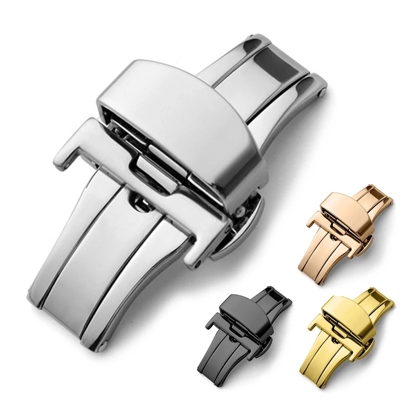 Butterfly Clasp Deployant - Fermoir papillon automatique en acier inoxydable