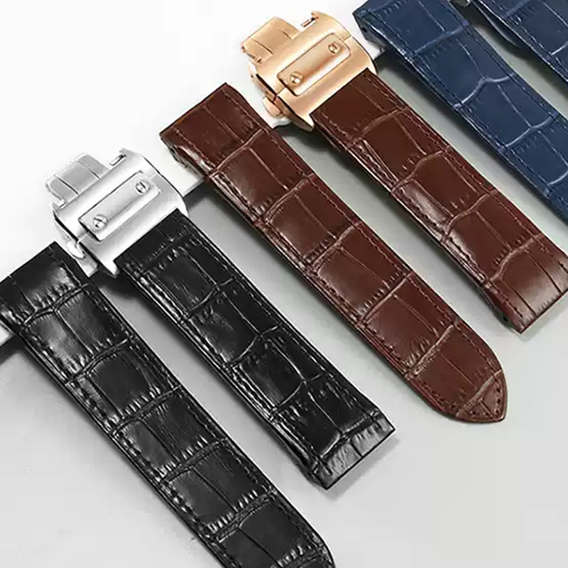 Cartier Watch Santos - Bracelet de montre en cuir véritable