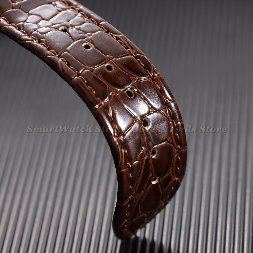 Bracelets de montre en cuir à  - Butterfly Clasp Deployant avis et prix