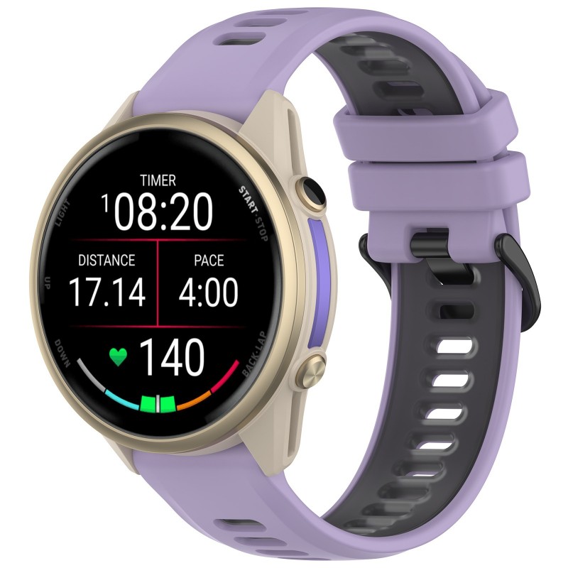 Bracelet bicolore 22mm pour Ga - Silicone Watch Band 22Mm avis et prix