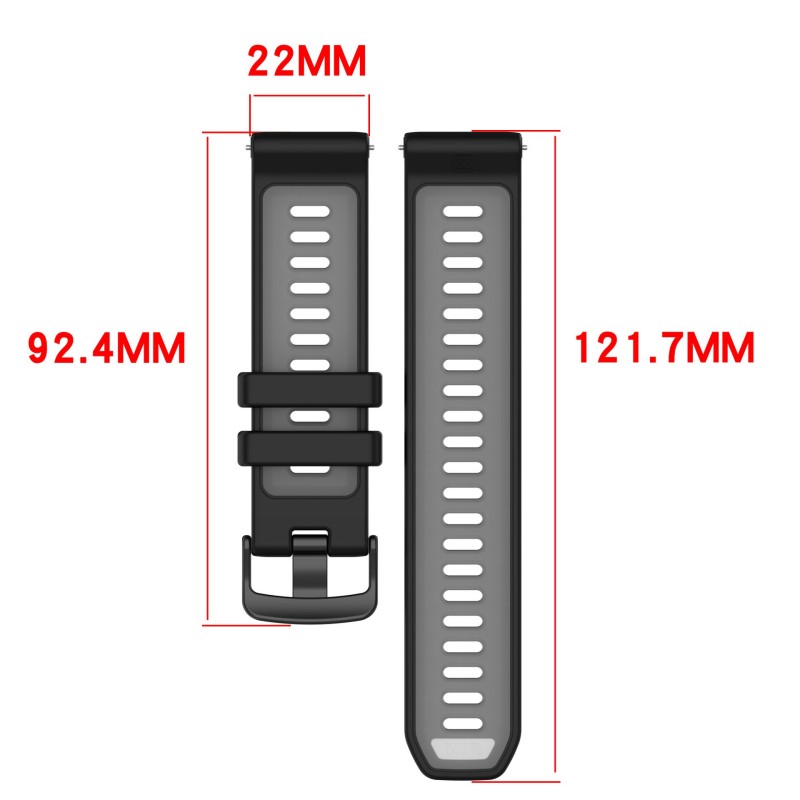 Bracelet bicolore 22mm pour Ga - Silicone Watch Band 22Mm avis et prix