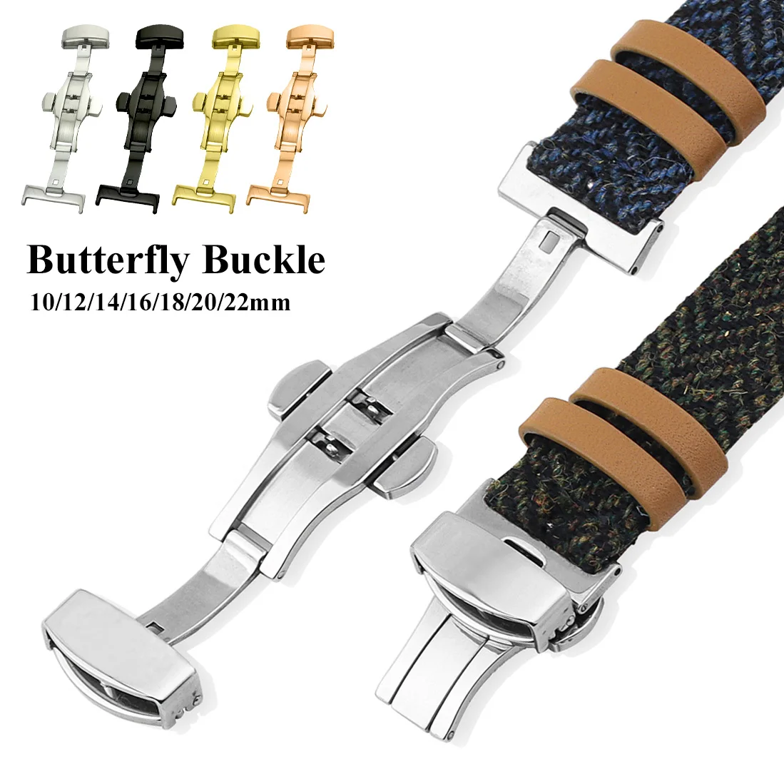 Boucle de montre pliable papil - Butterfly Clasp Deployant avis et prix