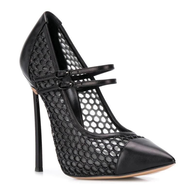 Escarpins Sexy en maille Patch - Mesh Strap Metal avis et prix