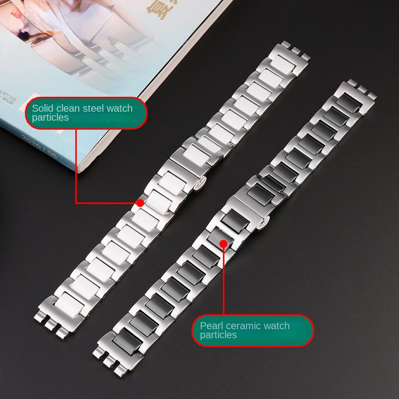 For Swatch Ceramic+ Stainless  - Butterfly Clasp Deployant avis et prix