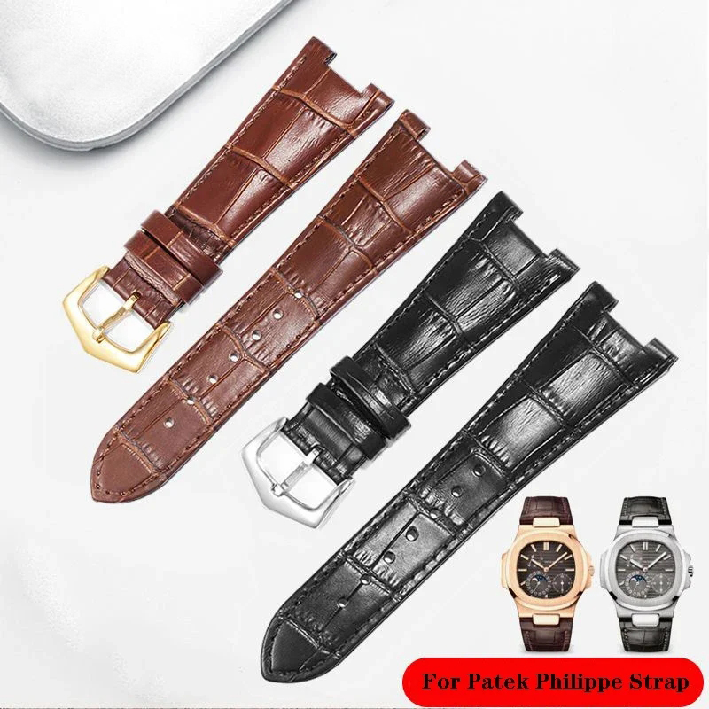 Bracelet de montre en cuir vér - Patek Philippe Watch Nautilus avis et prix