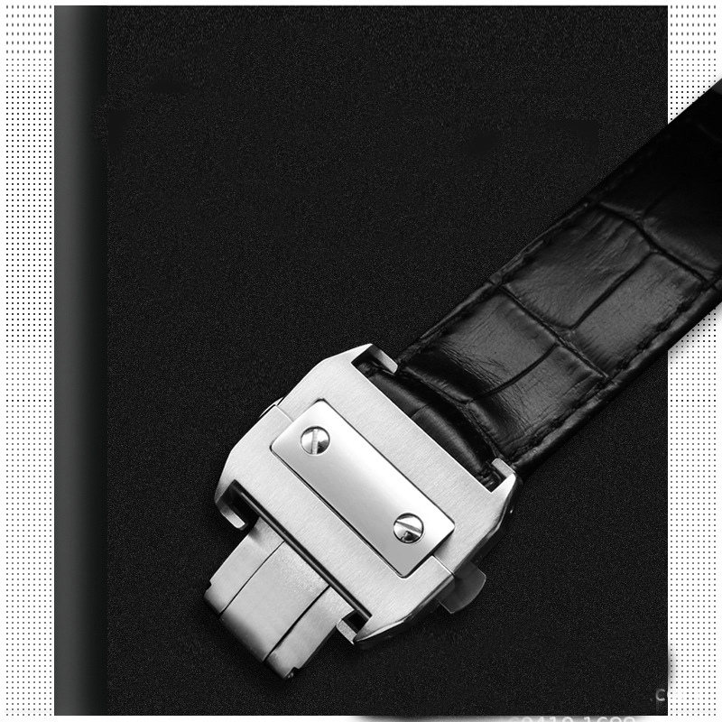 Bracelet de montre en cuir vér - Cartier Watch Santos avis et prix