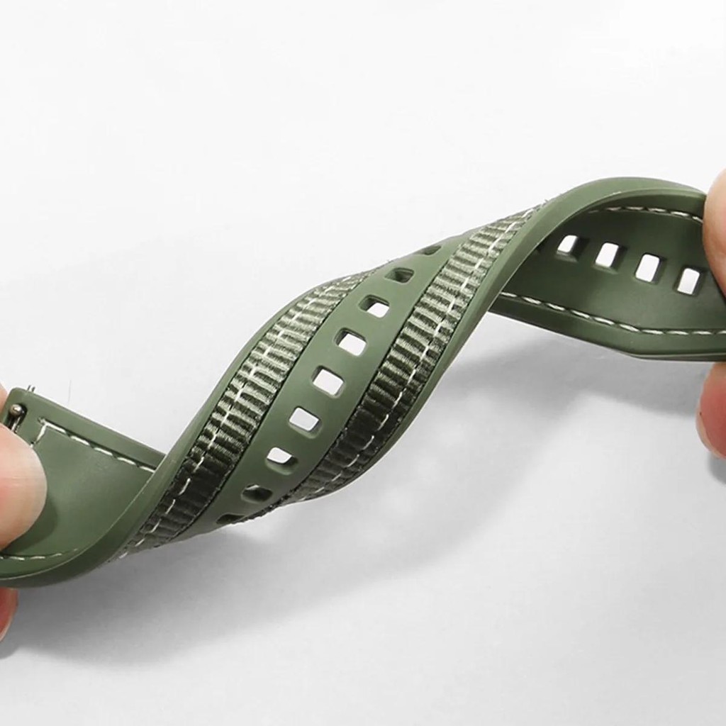 Bracelet en nylon tissé et sil - Silicone Watch Band 22Mm avis et prix